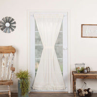 Tobacco Cloth Khaki/Antique White/Natural Door Panel 72