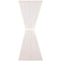 Tobacco Cloth Khaki/Antique White/Natural Door Panel 72