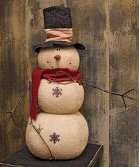 Top Hat Snowman - The Fox Decor