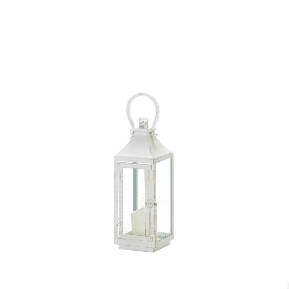 Traditional White Lantern - The Fox Decor