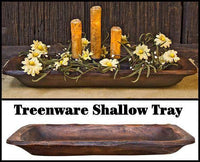 Thumbnail for Treenware Shallow Tray w/Handles Treenware CWI+ 
