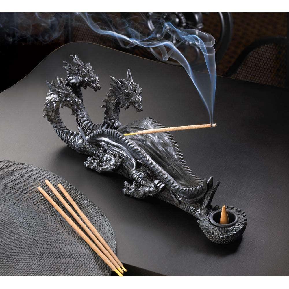 Triple-Head Dragon Incense Burner - The Fox Decor