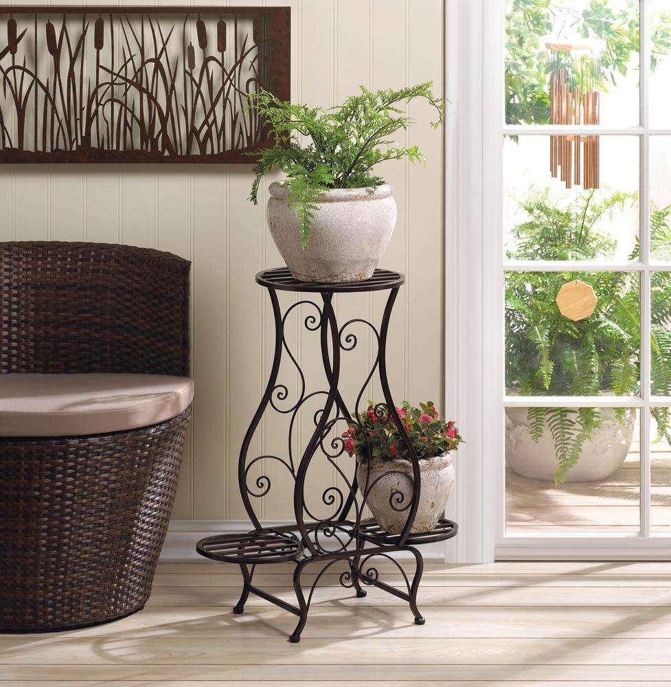Triple Hourglass Plant Stand - The Fox Decor