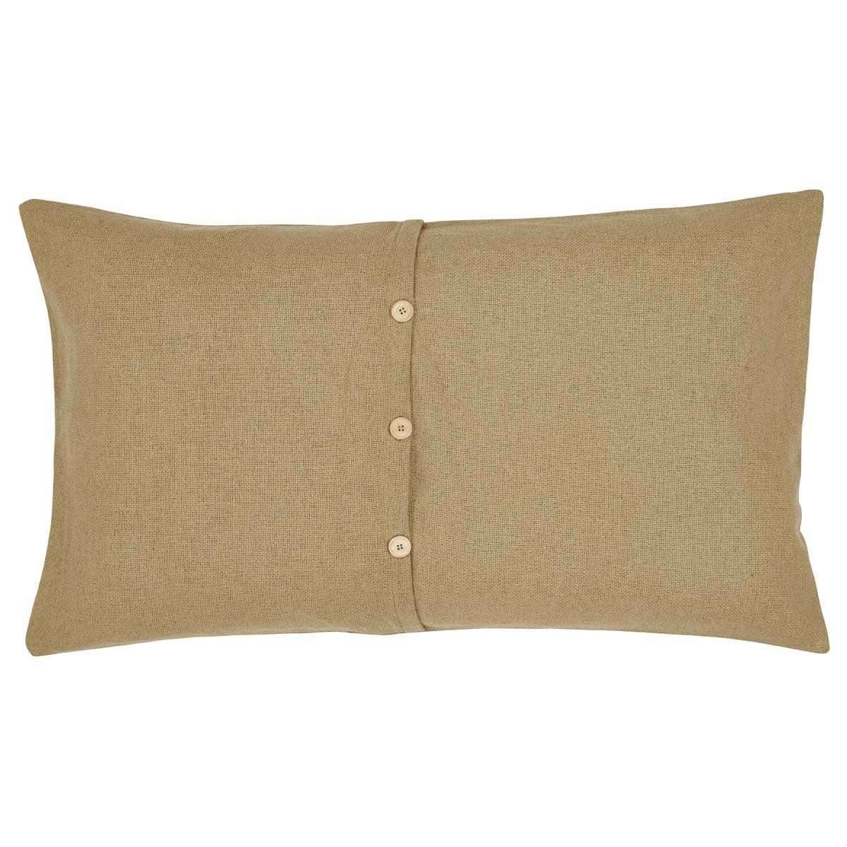 Burlap Natural King Sham 21x37 VHC Brands - The Fox Decor