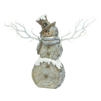 Thumbnail for Twig Lights Snowman Statue