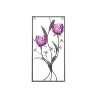 Thumbnail for Two Candle Magenta Flower Wall Sconce Gallery of Light 