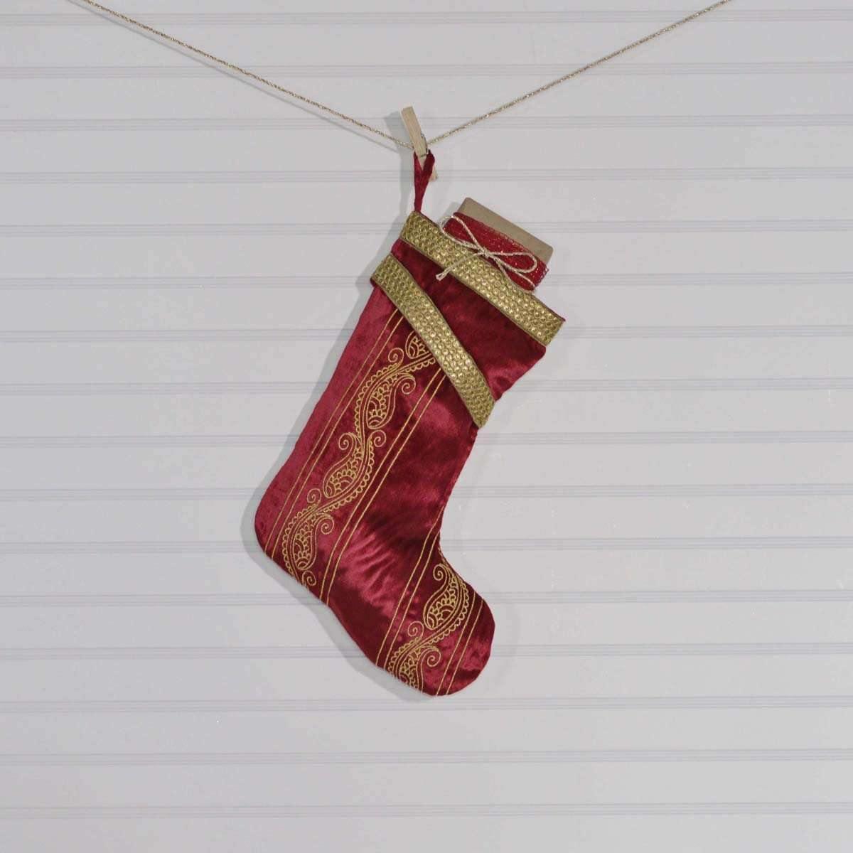 Yule Stocking 11x15 VHC Brands - The Fox Decor