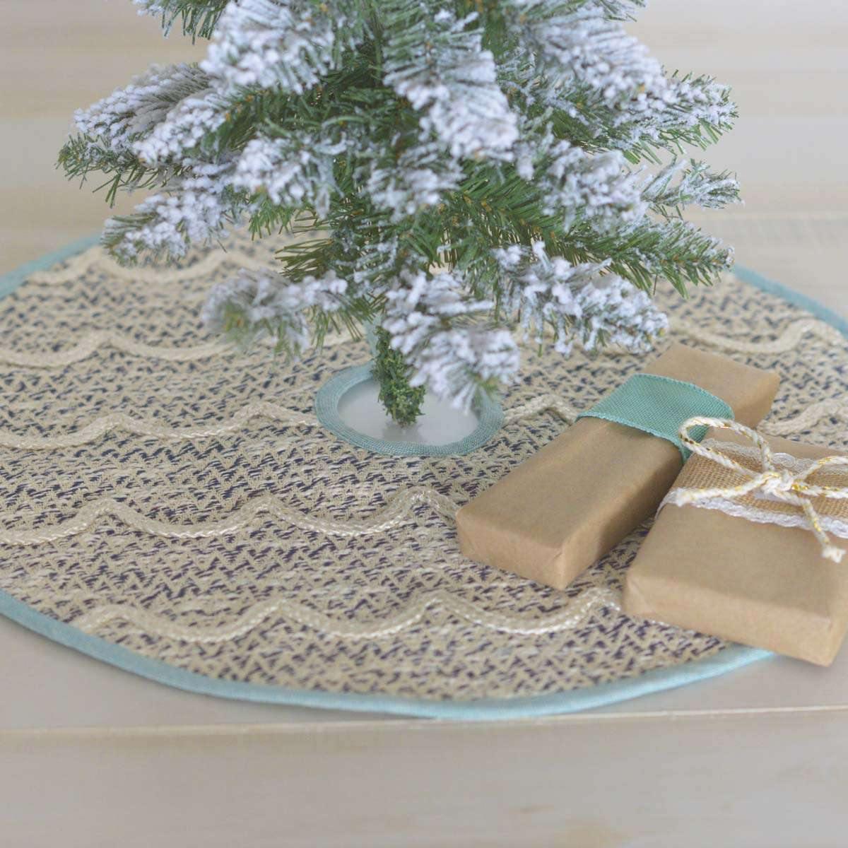 Sanbourne Mini Christmas Tree Skirt 21 VHC Brands - The Fox Decor