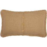 Thumbnail for Burlap Natural King Sham w/ Fringed Ruffle 21x37 VHC Brands - The Fox Decor