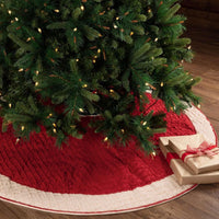 Chenille Christmas Christmas Tree Skirt 60 VHC Brands - The Fox Decor