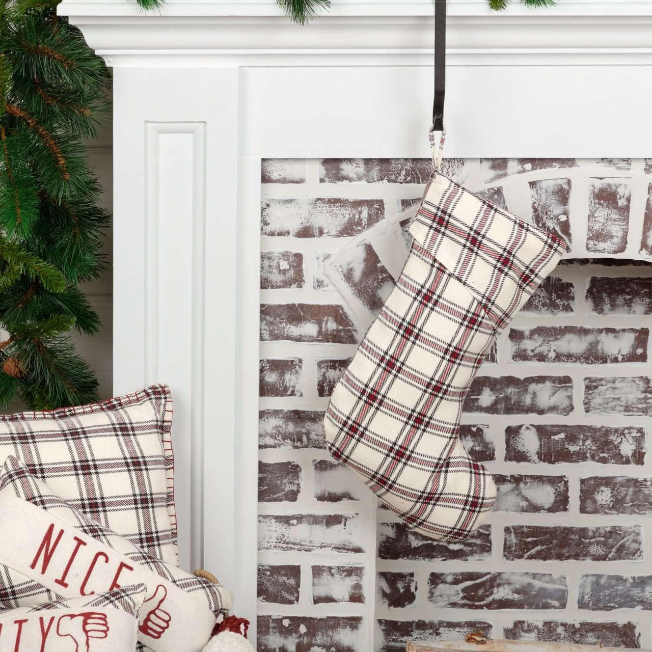 Amory Plaid Stocking 11x15 VHC Brands - The Fox Decor