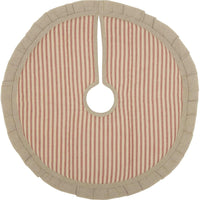 Thumbnail for Sawyer Mill Red Ticking Stripe Mini Tree Skirt 21