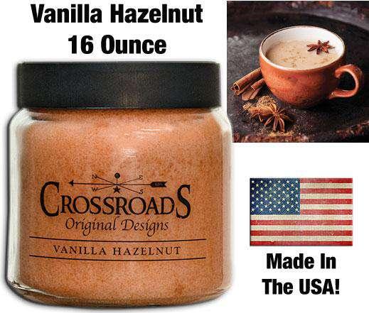Vanilla Hazelnut Jar Candle, 16oz Classic Jar Candles CWI+ 