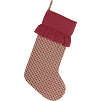 Jonathan Plaid Stocking 12x20 VHC Brands - The Fox Decor
