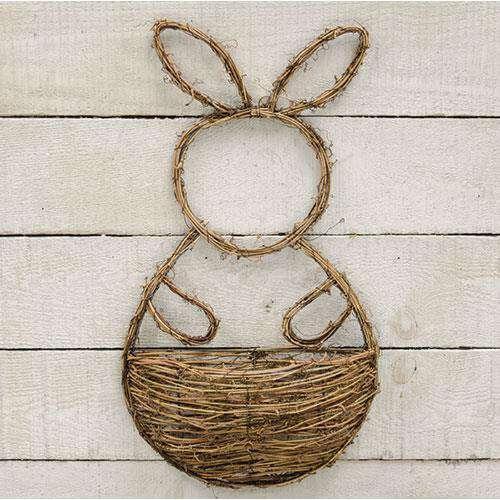 Vine Bunny Wall Pocket Basket - The Fox Decor