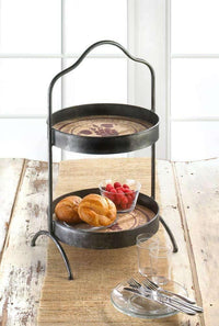 Thumbnail for Vineyard 2-Tier Standing Tray - The Fox Decor