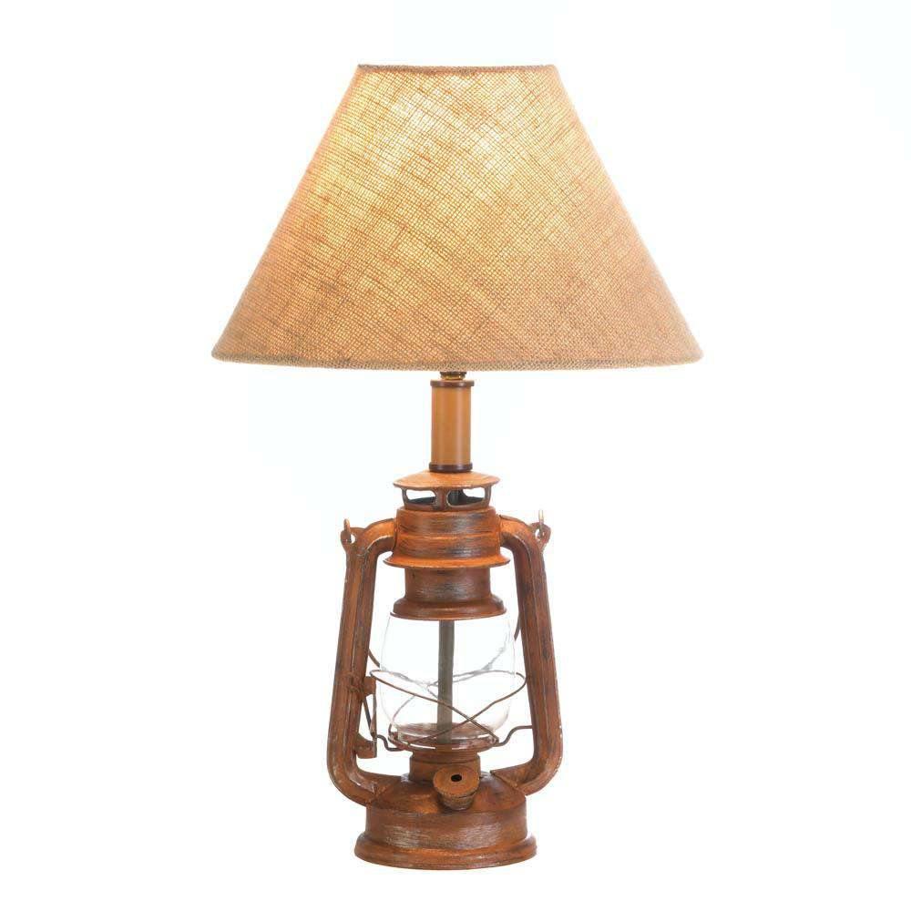 Vintage Camping Lantern Table Lamp - The Fox Decor