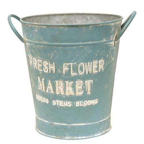 Vintage Fresh Flower Market Bucket Buckets & Cans CWI+ 