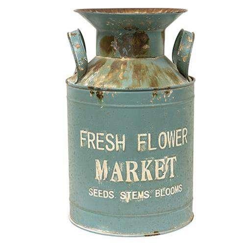 Vintage Fresh Flower Market Milk Can Buckets & Cans CWI+ 