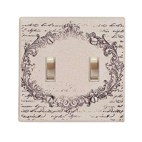 Vintage Postcard Double Switchplate Cover - The Fox Decor