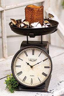 Vintage Scale Clock - The Fox Decor