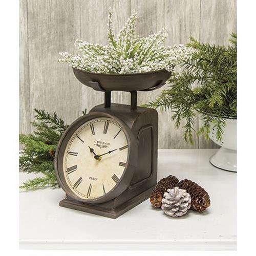 Vintage Scale Clock - The Fox Decor