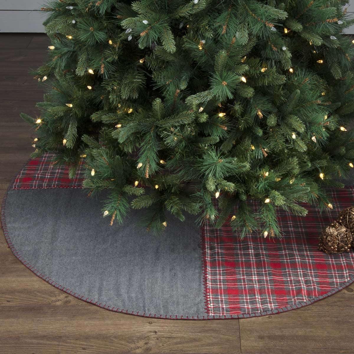 Anderson Patchwork Christmas Tree Skirt 60 VHC Brands - The Fox Decor
