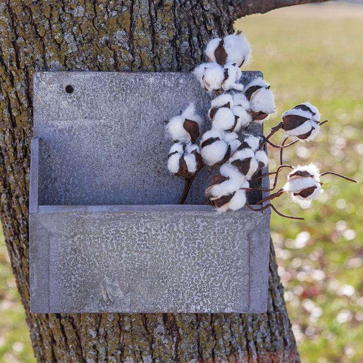 Washed Galvanized Mail Bin - The Fox Decor