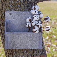 Washed Galvanized Mail Bin - The Fox Decor