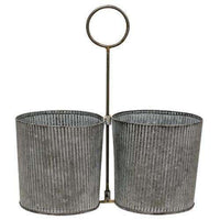 Thumbnail for Washed Galvanized Metal Caddy Buckets & Cans CWI+ 
