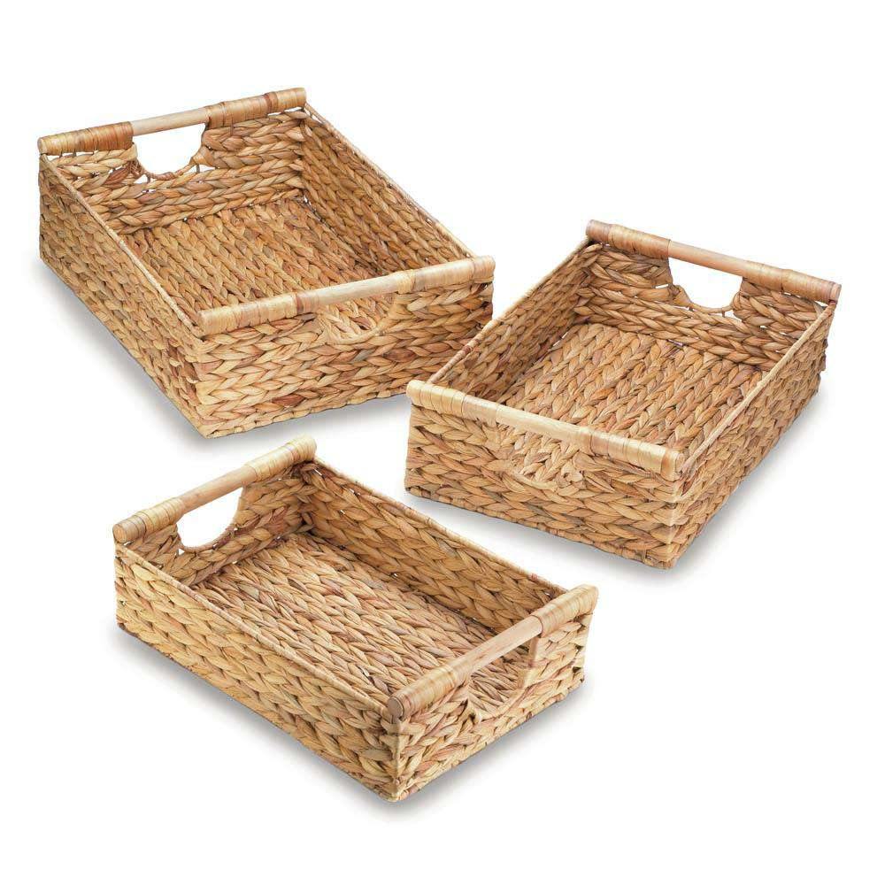 Water Hyacinth Nesting Basket Set of 3 - The Fox Decor