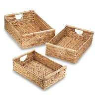 Thumbnail for Water Hyacinth Nesting Basket Set of 3 - The Fox Decor