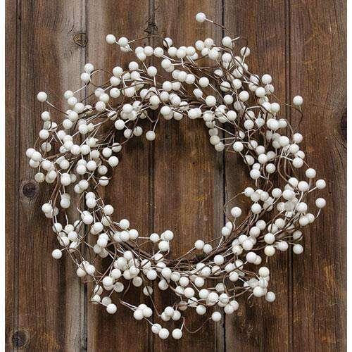 Waterproof Ivory Berry Wreath - The Fox Decor