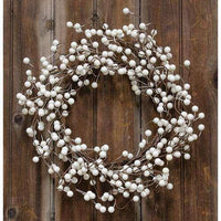 Waterproof Ivory Berry Wreath - The Fox Decor