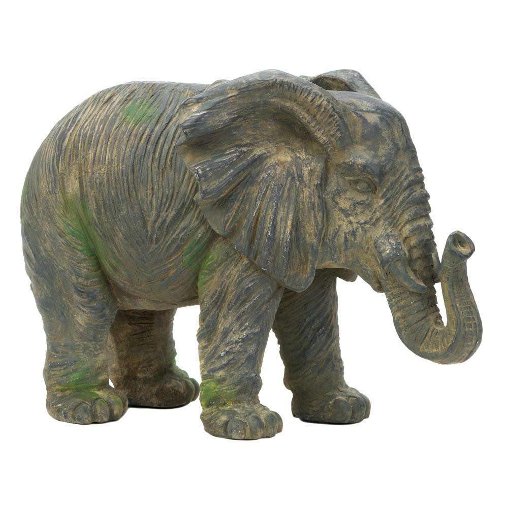 Weathered Elephant Statue - The Fox Decor