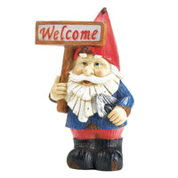 Thumbnail for Welcome Gnome Solar Statue