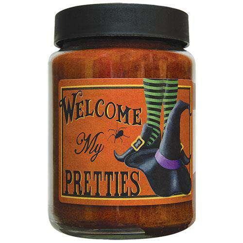 Welcome My Pretties Jar Candle, 26oz Fall Candles & Lights CWI+ 