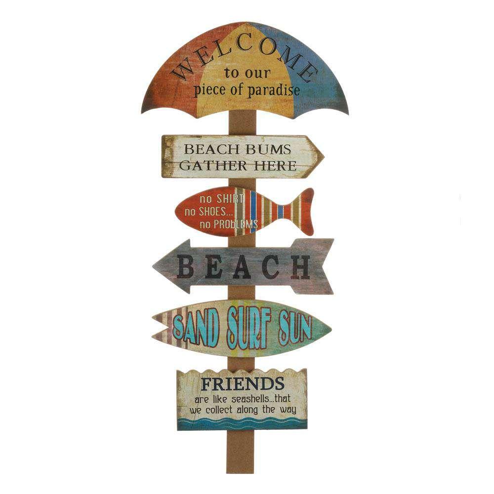 Welcome To Beach Wall Decor wall Decor CWI+ 
