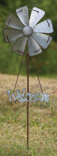 Thumbnail for Welcome Windmill Yard Stake - The Fox Decor