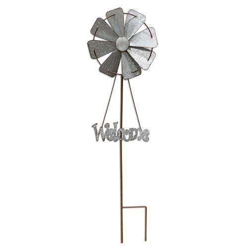 Welcome Windmill Yard Stake - The Fox Decor