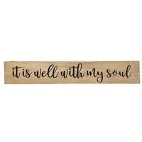 Thumbnail for Well With My Soul Engraved Sign, 36