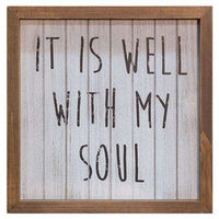 Thumbnail for Well With My Soul Framed Sign Pictures & Signs CWI+ 