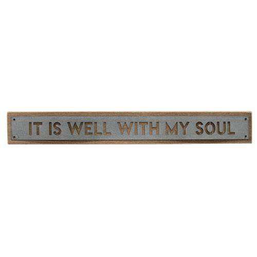 *Well With My Soul Metal Sign Farmhouse Decor CWI+ 