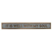 Thumbnail for *Well With My Soul Metal Sign Farmhouse Decor CWI+ 