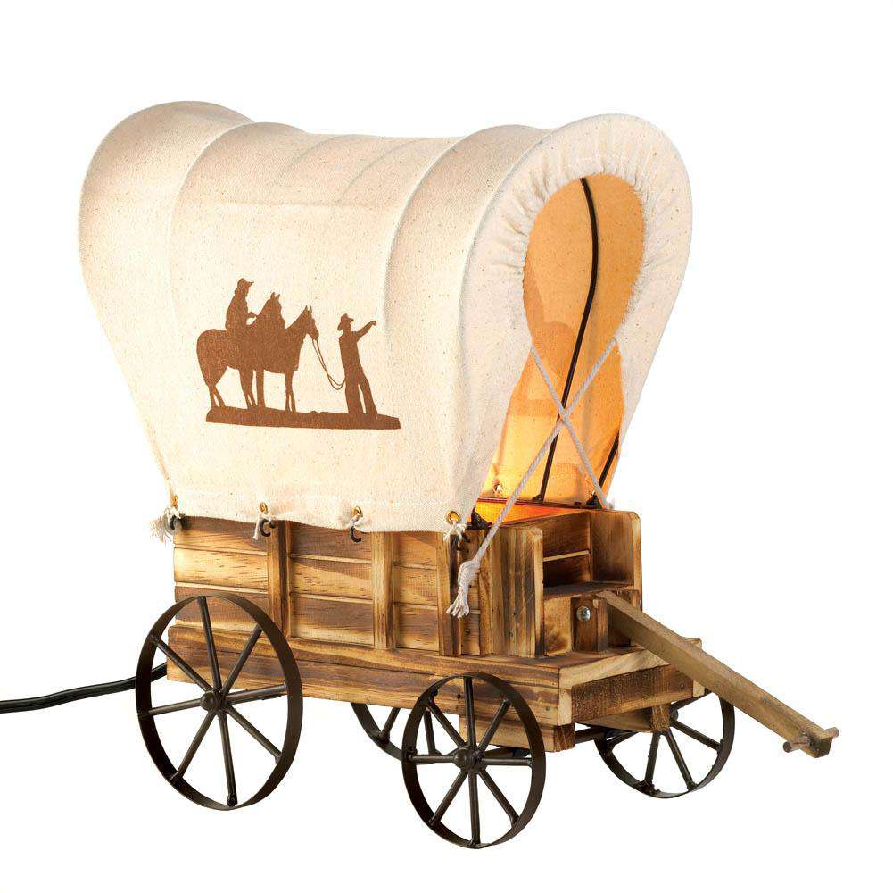 Western Wagon Table Lamp Accent Plus 