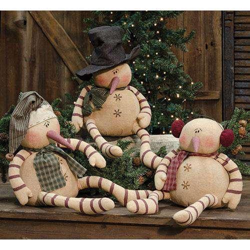 Whimsy Snowman, Large, 3 Asstd Snowman CWI+ 