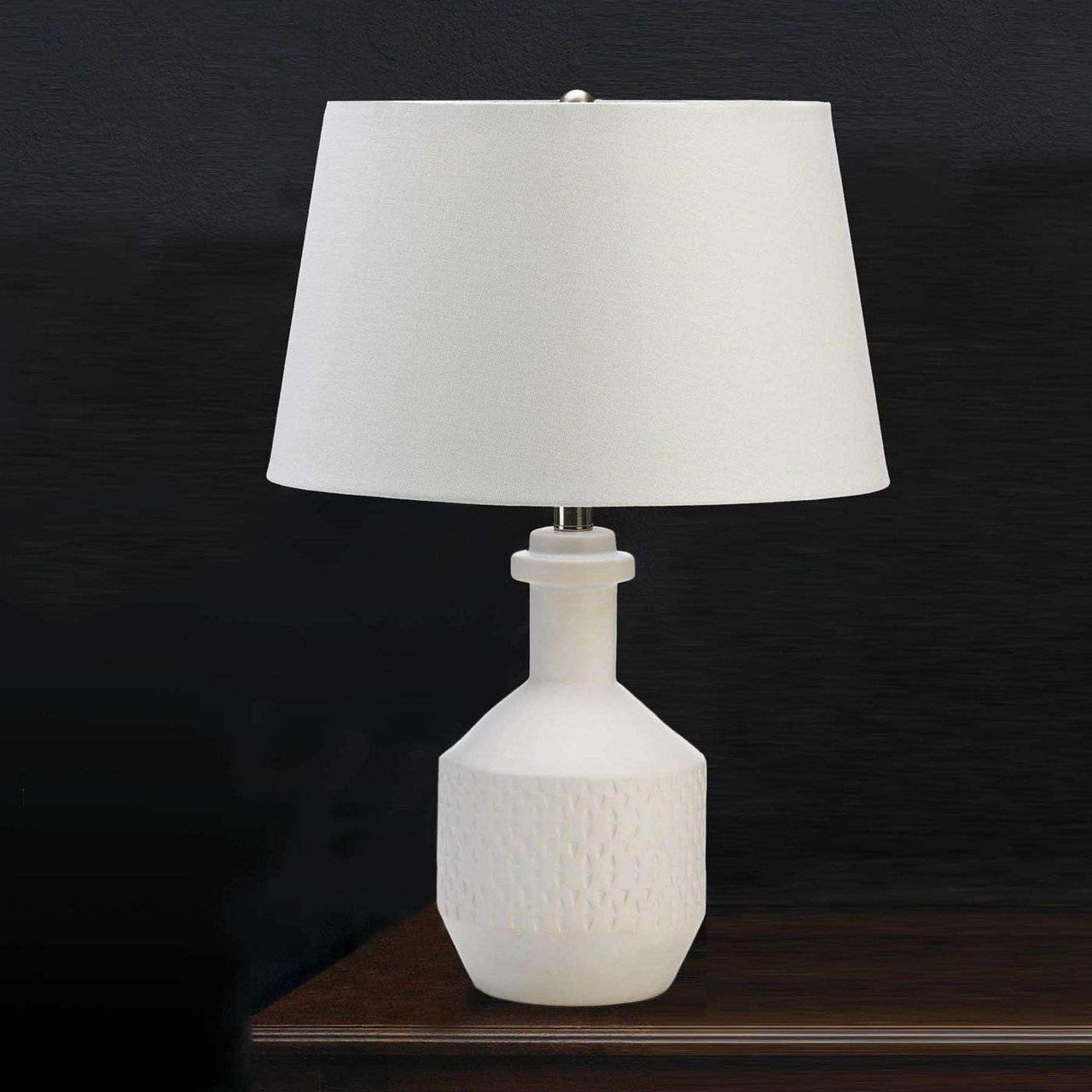 White Base Table Lamp - The Fox Decor