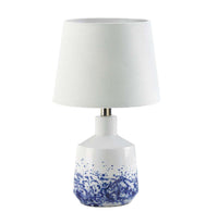 Thumbnail for White & Blue Splash Table Lamp Accent Plus 