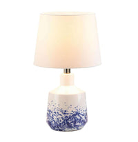Thumbnail for White & Blue Splash Table Lamp Accent Plus 