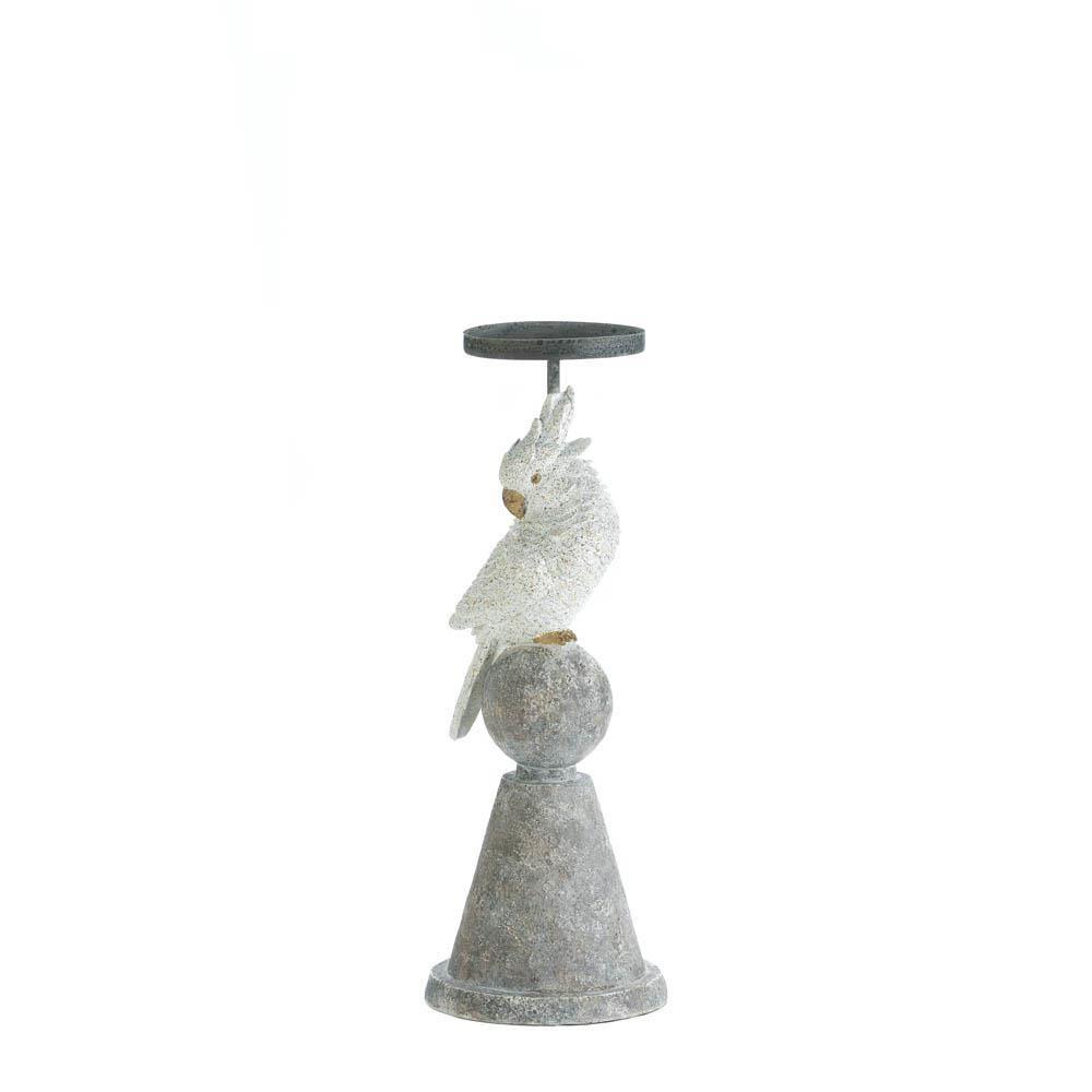 White Cockatoo Candle Holder - The Fox Decor